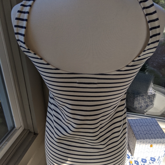 Madewell Navy and Cream Striped Tank Scoop neck Dress size XS - Picture 7 of 10